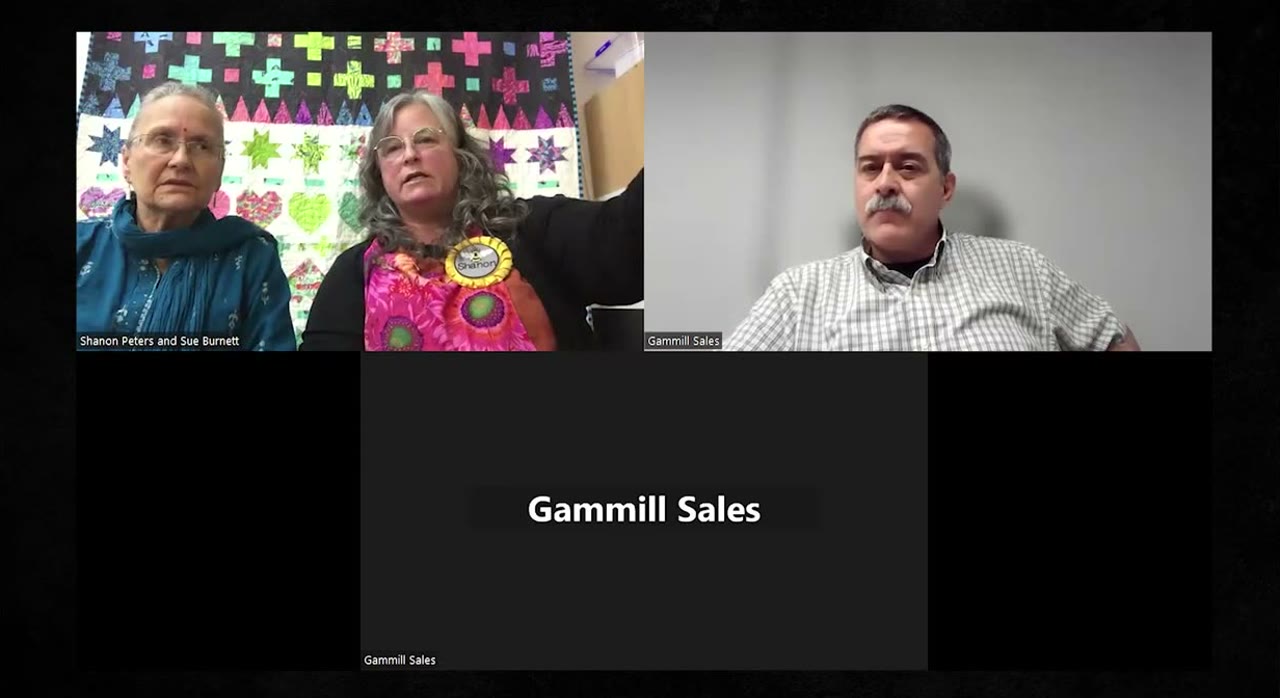 Shanon Peters & Sue Burnett during Quilting Business Success Episode 39, 36:25