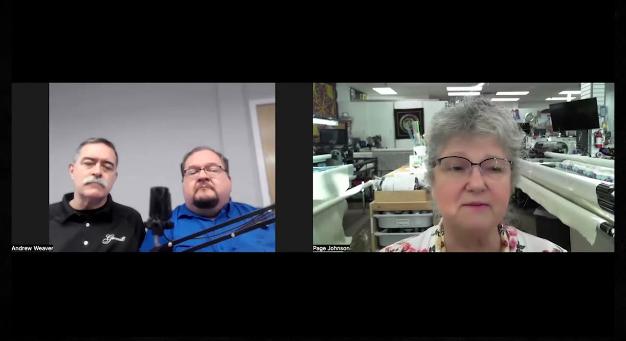 Page Johnson during Quilting Business Success Episode 60, 15:00