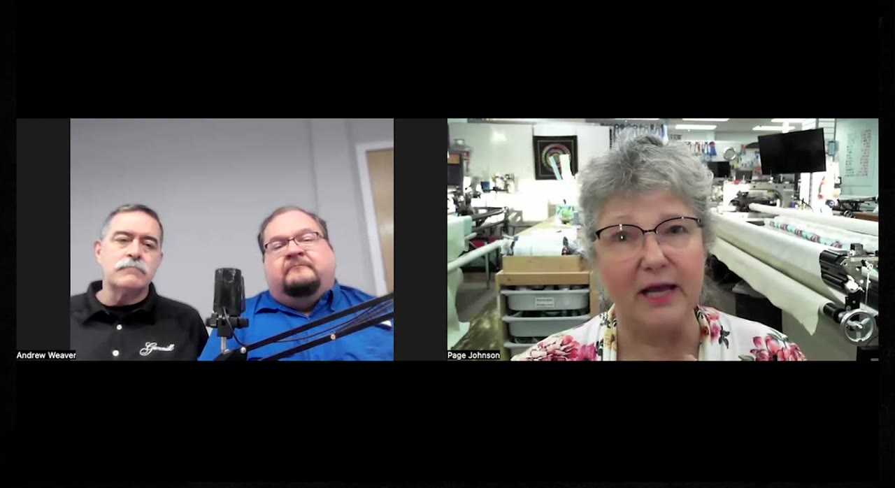 Page Johnson during Quilting Business Success Episode 60, 45:05